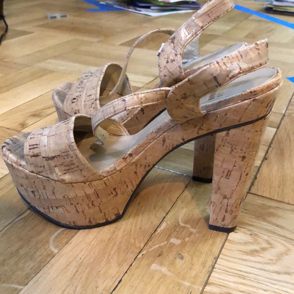 Stuart Weitzman Platform Cork Heels - image 2